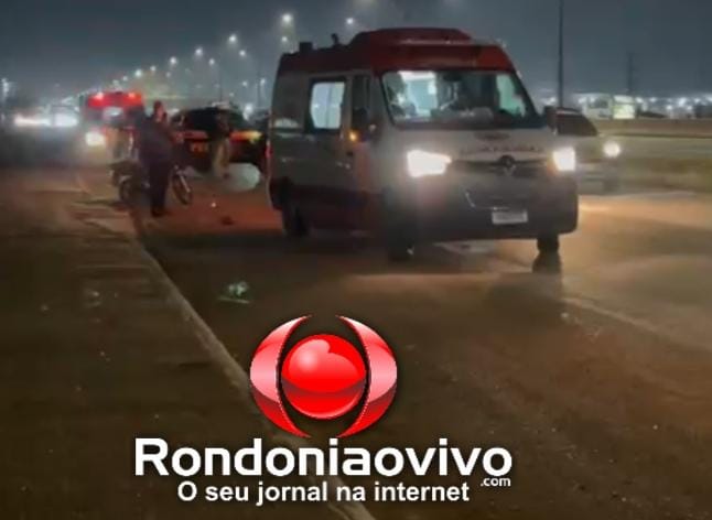 URGENTE: Mulher sofre acidente de moto, óculos quebram e estilhaços entram em olho 