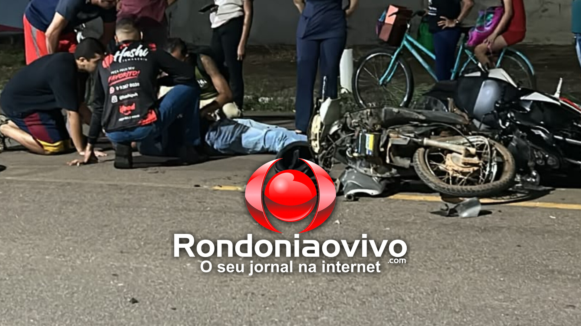 URGENTE: Motoboy e moto app batem de frente em grave acidente