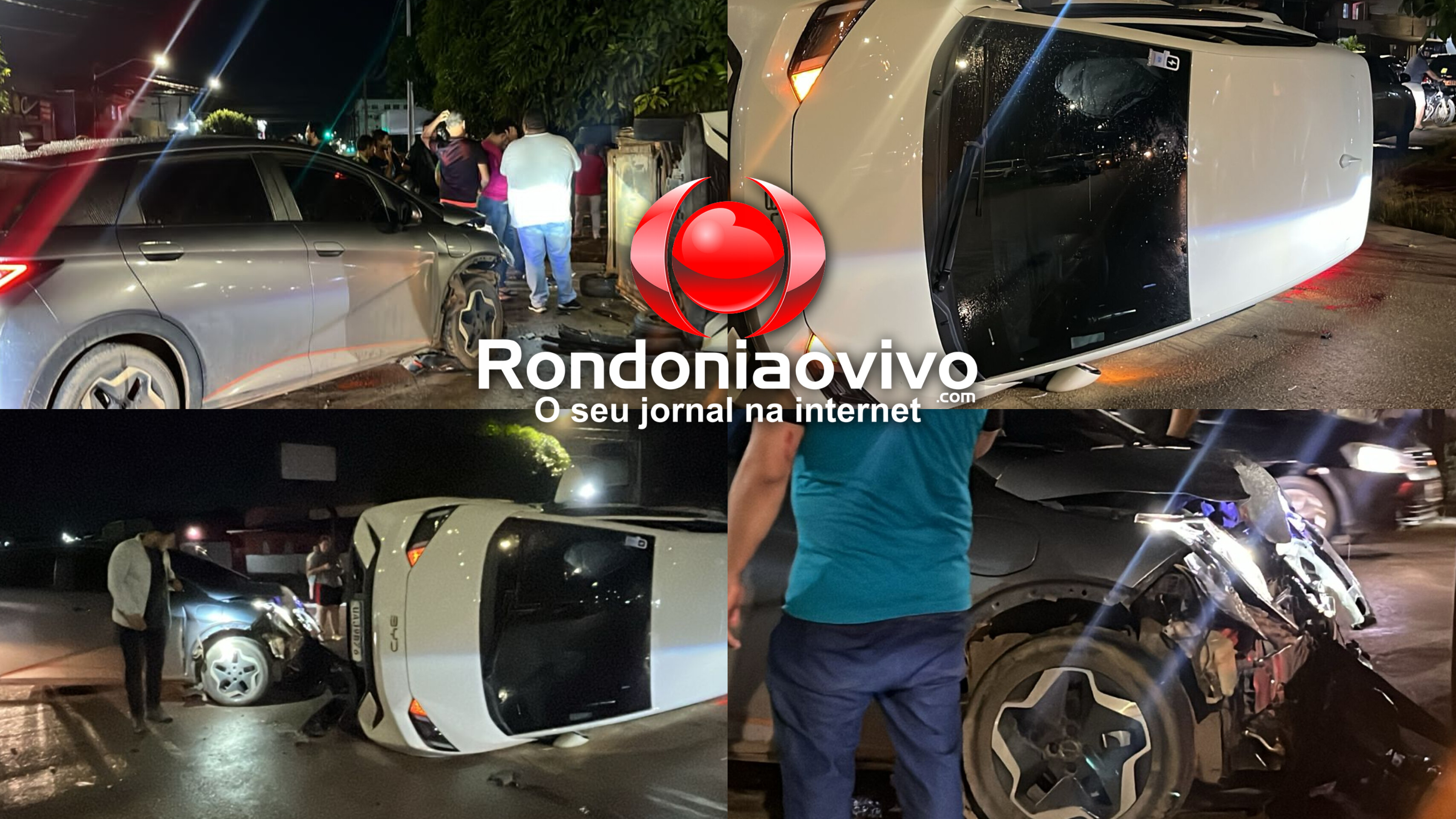 CAPOTAMENTO: Dois motoristas de aplicativo ficam feridos em acidente na capital