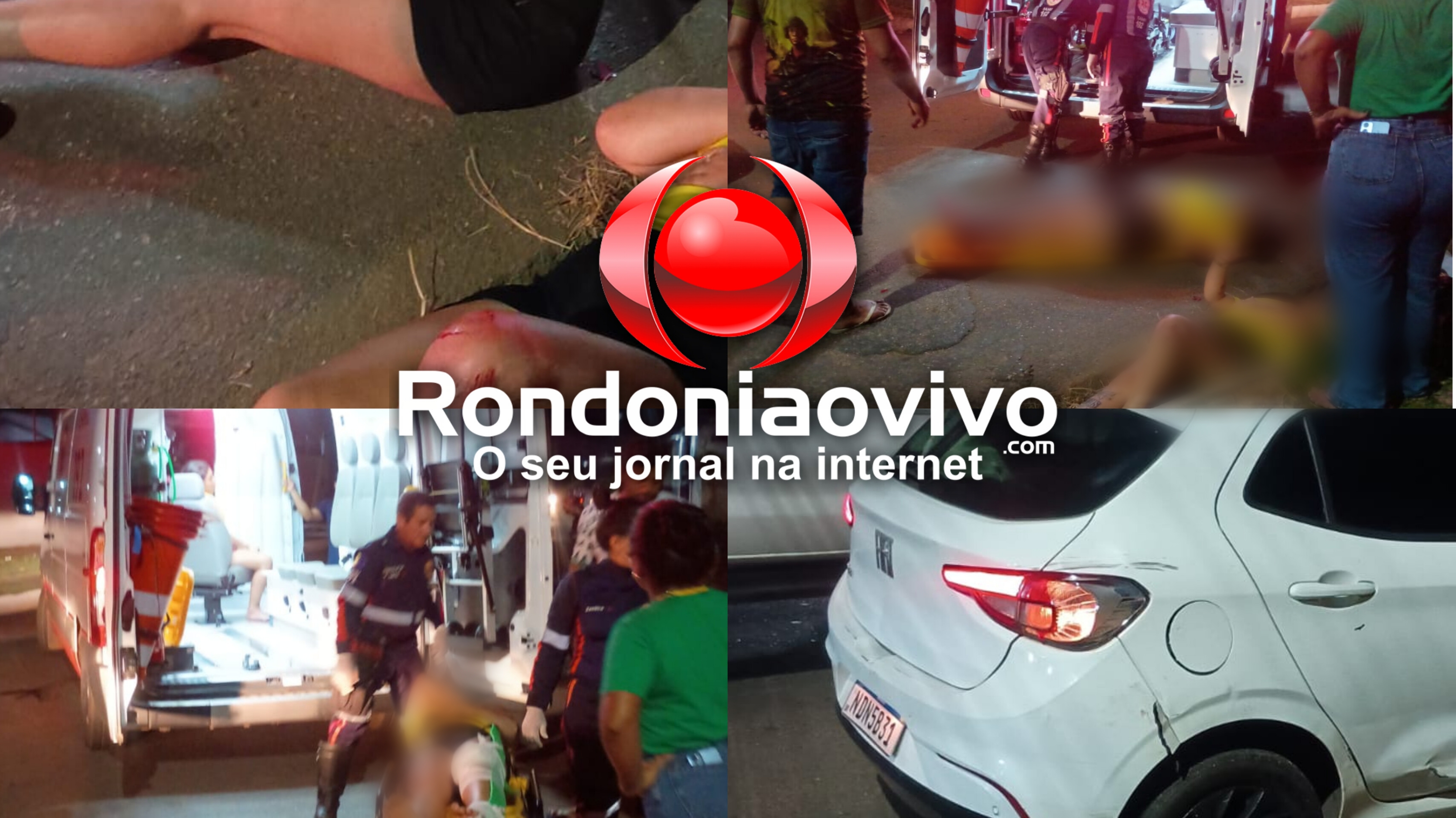 URGENTE: Duas mulheres sofrem vários ferimentos após colisão na traseira de carro