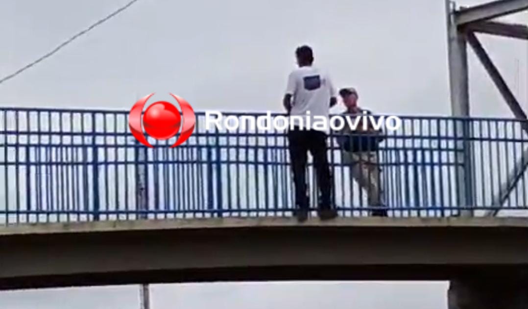 NA BR-364: Homem mobiliza equipes de resgate após ameaçar se jogar de passarela 