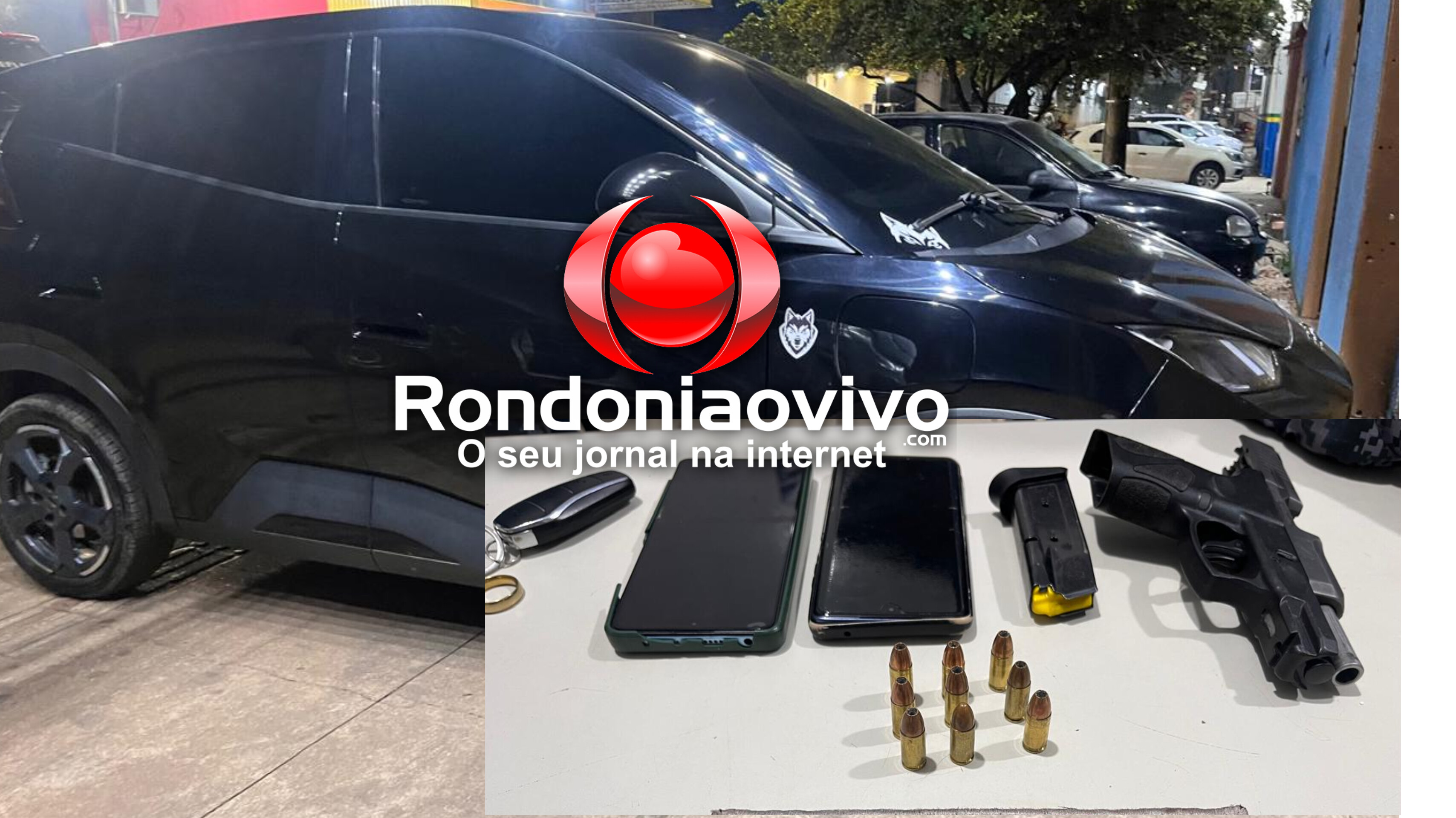 'FRETE DE ARMA': Motorista de aplicativo é preso com pistola 9mm após tentar fugir de cerco da PM