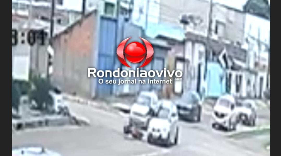 NA PINHEIRO: Vídeo registra acidente que deixou motociclista ferido