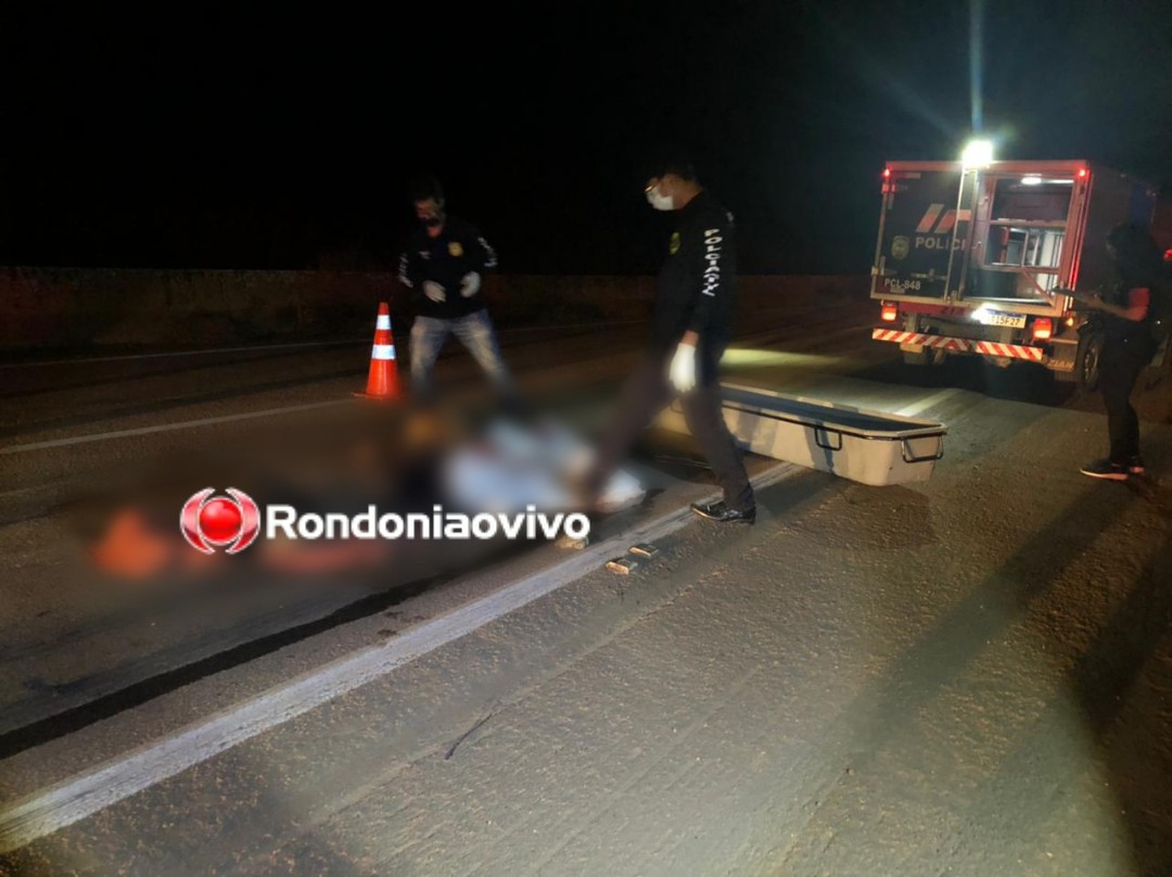 FATAL: Pedestre morre atropelado por carreta na BR-364