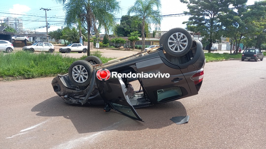 VÍDEO: Acidente com capotamento na Avenida Tiradentes