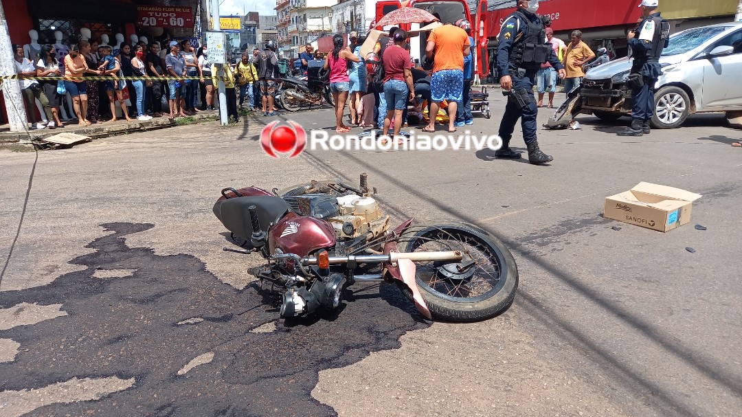 COLISÃO: Criança quebra a perna em acidente grave na 7 de Setembro