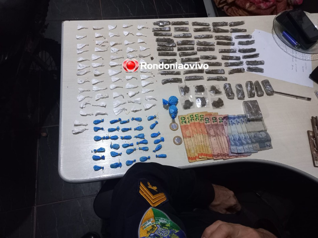 BOCA DE FUMO: Casal é flagrado com mais de 100 porções de entorpecente