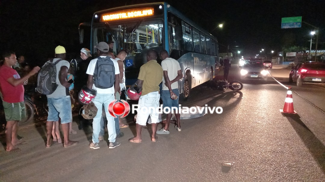 VÍDEO: Haitiano em motocicleta morre após ser atropelado por ônibus