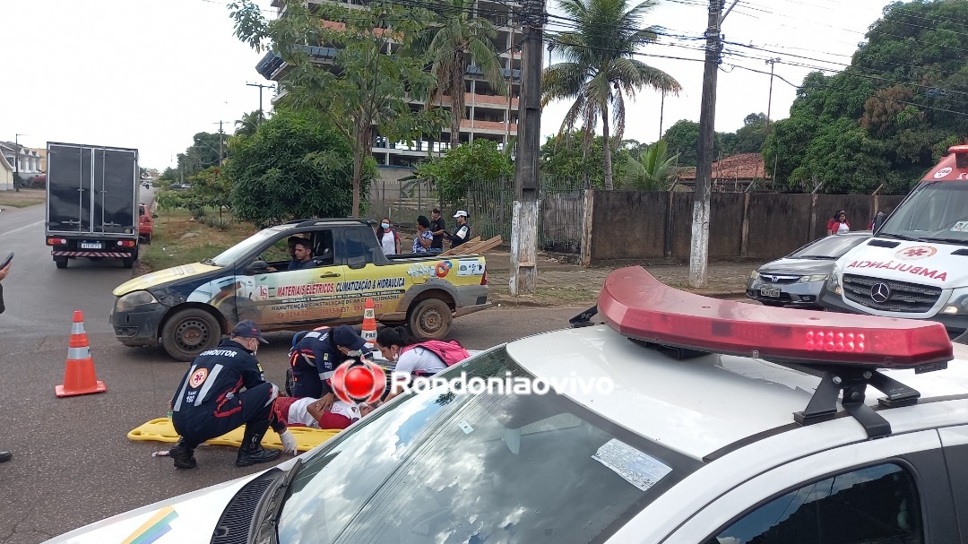 VÍDEO: Ciclista quebra a perna após colisão envolvendo caminhão na Calama
