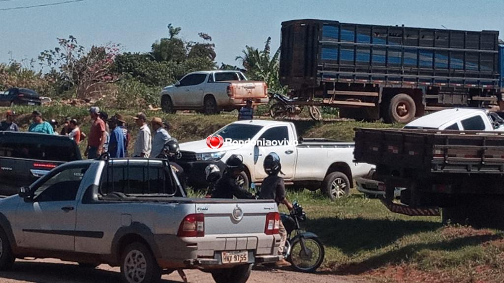 MANIFESTAÇÃO: População cobra mais segurança e fecha BR-364 em distrito de Porto Velho