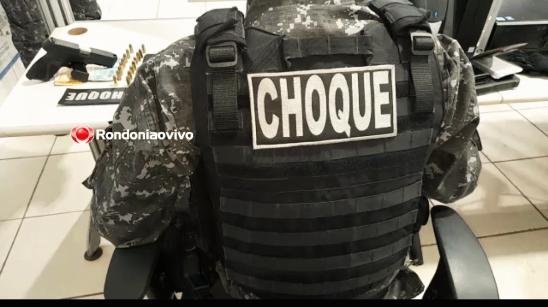 PORTE ILEGAL: CAC é preso armado em posto de combustíveis após ser denunciado 