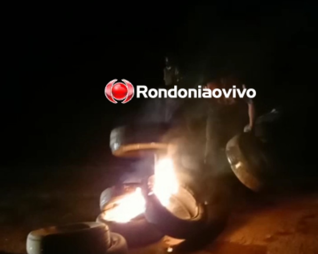 VÍDEO: Moradores da Vila Princesa fecham a BR-364 durante protesto 