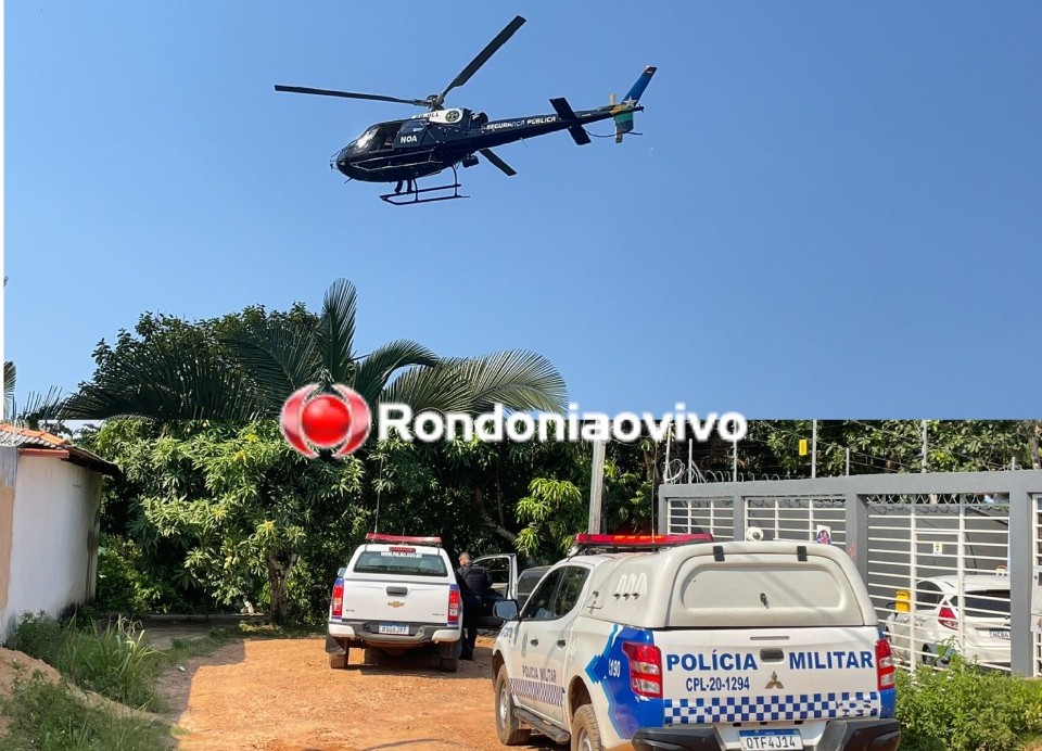 OUSADOS: Bandidos tentam arrombar cofre de residência e fogem de equipes da PM