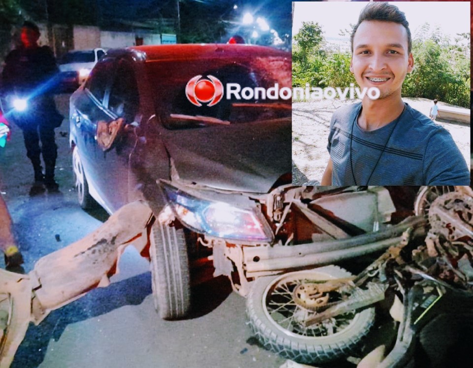 MOTORISTA FUGIU: Motociclista morre atropelado por carro e mulher fica em estado grave