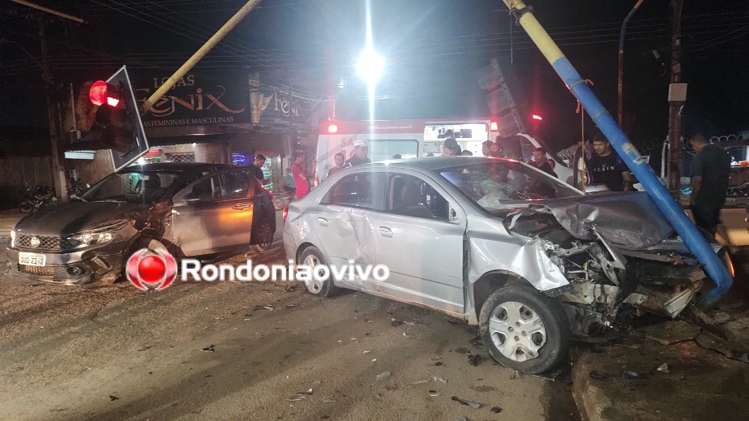 VÍDEO: Policial civil e motorista de aplicativo ficam feridos em grave acidente 