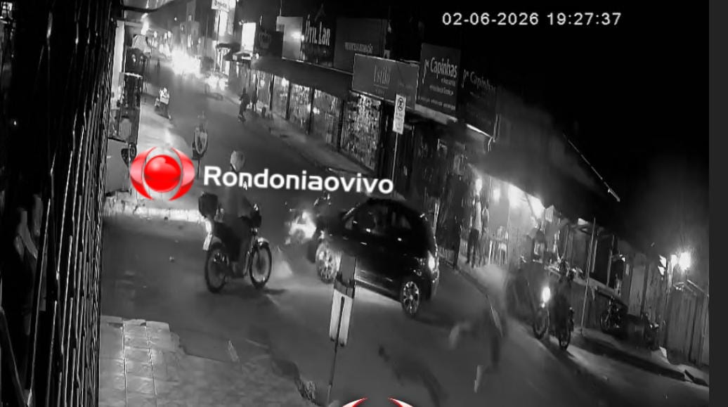 VÍDEO: Motociclista 'voa' por cima ds carro em grave acidente na Amador dos Reis