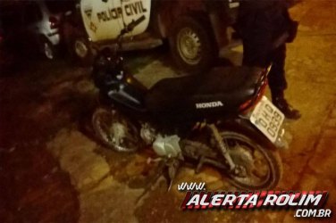 PM  recupera moto furtada e apreendidos dois menores

