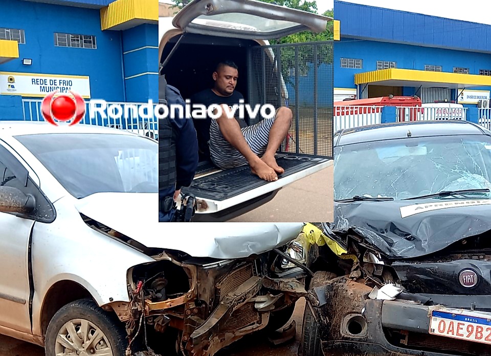 VÍDEO: Criminoso é recebido a tiros durante assalto e bate carro ao tentar fugir