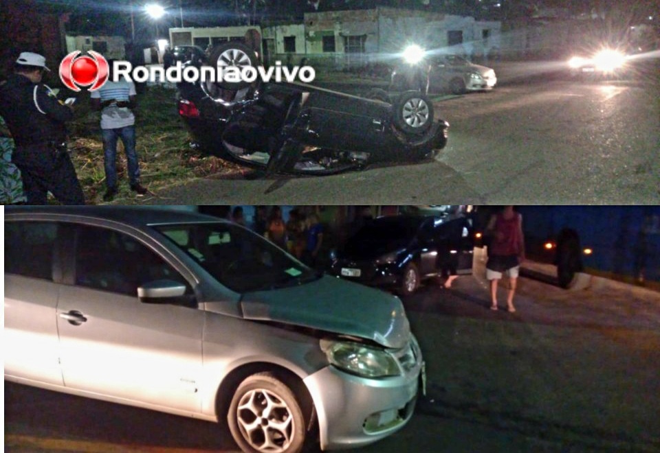 AVANÇOU: Mulher fica ferida após acidente com capotamento