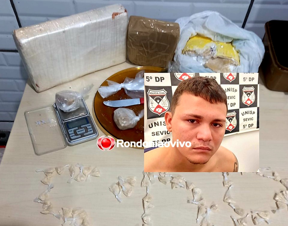 SEVIC 5° DP: Acusado de participar de furto em gráfica é preso com dois quilos de drogas