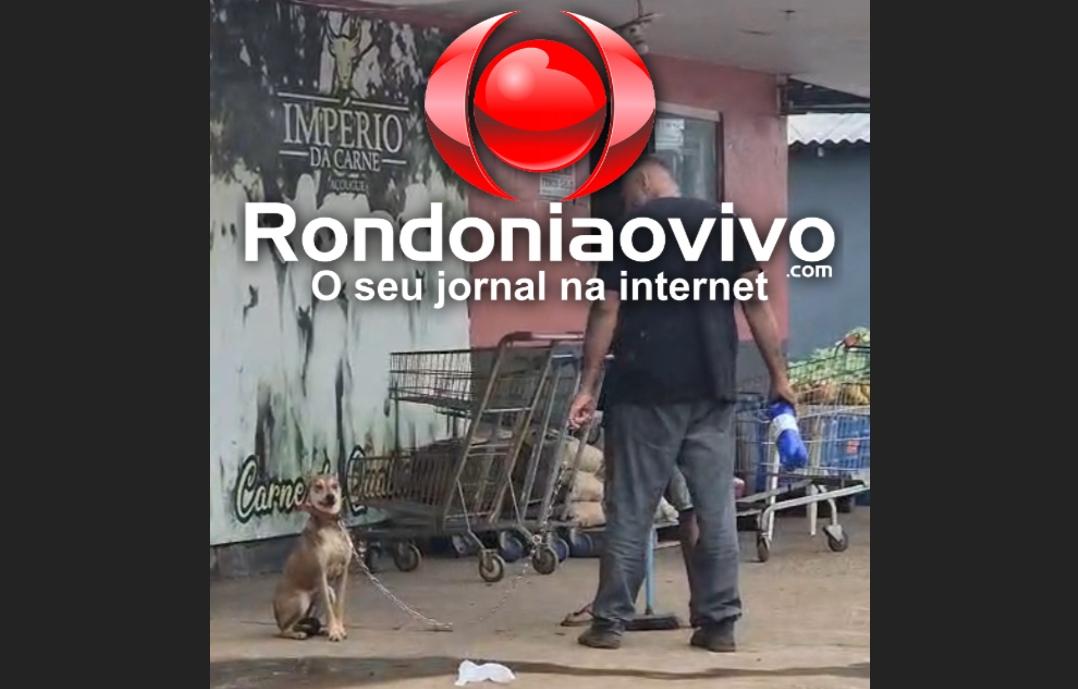 VÍDEO: Homem é flagrado agredindo cachorro em Porto Velho