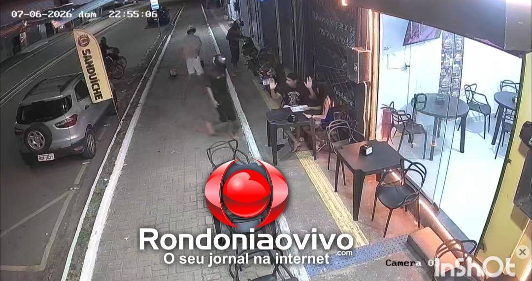 VÍDEO: Quadrilha armada assalta clientes em lanchonete na capital