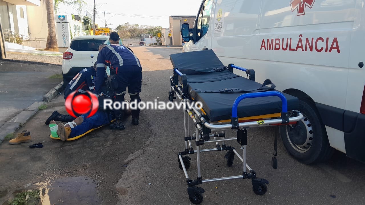 URGENTE: Motorista de Peugeot foge após atropelar gravemente motociclista 