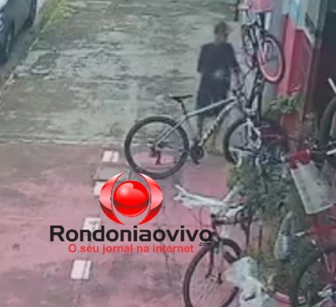 VÍDEO: Ladrão de bicicleta Lotus é filmado agindo na frente de empresa
