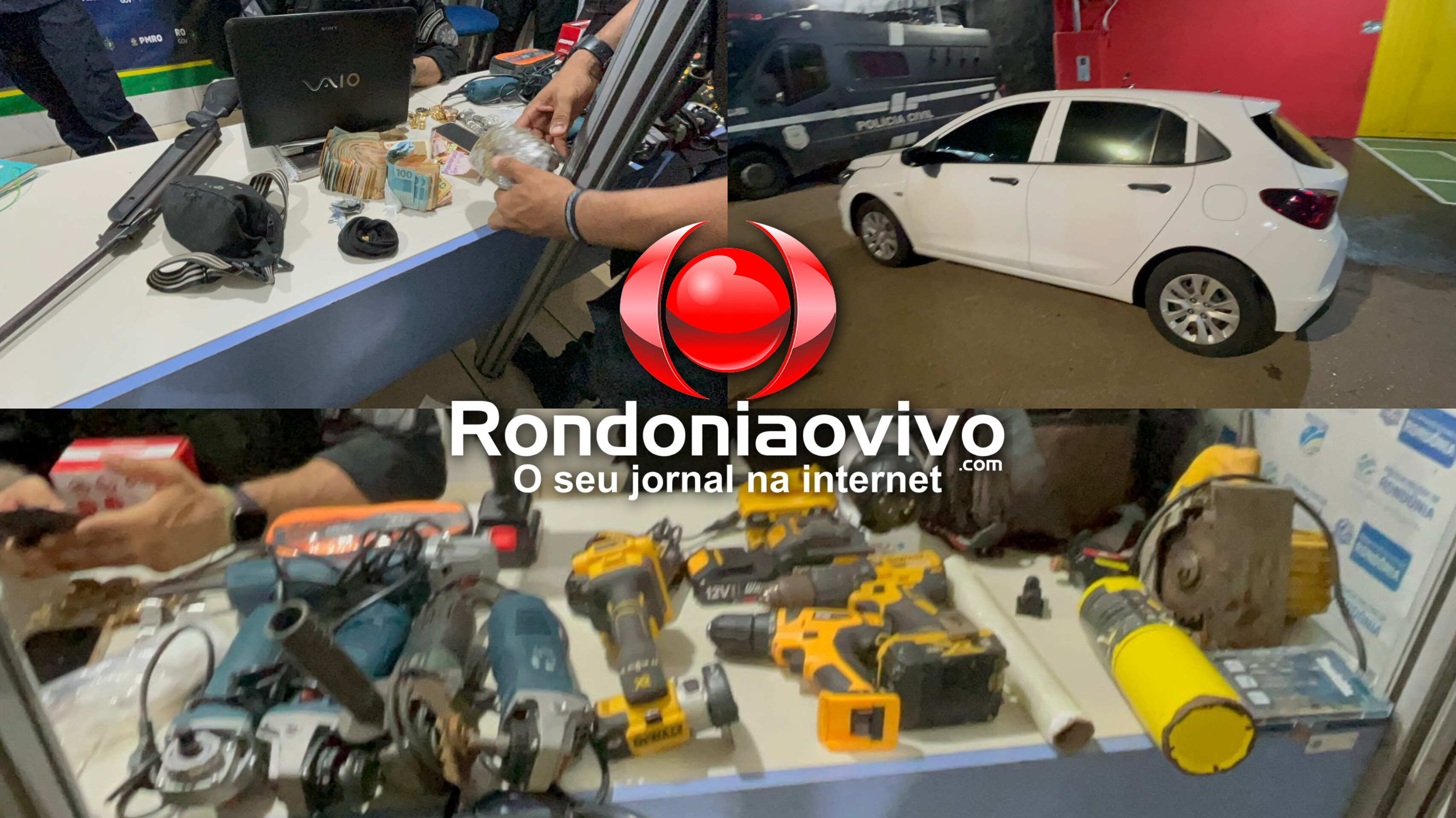 'NO MOCAMBO: 'Soró' é preso com R$ 13 mil, arma e objetos furtados durante operação da PM  ​