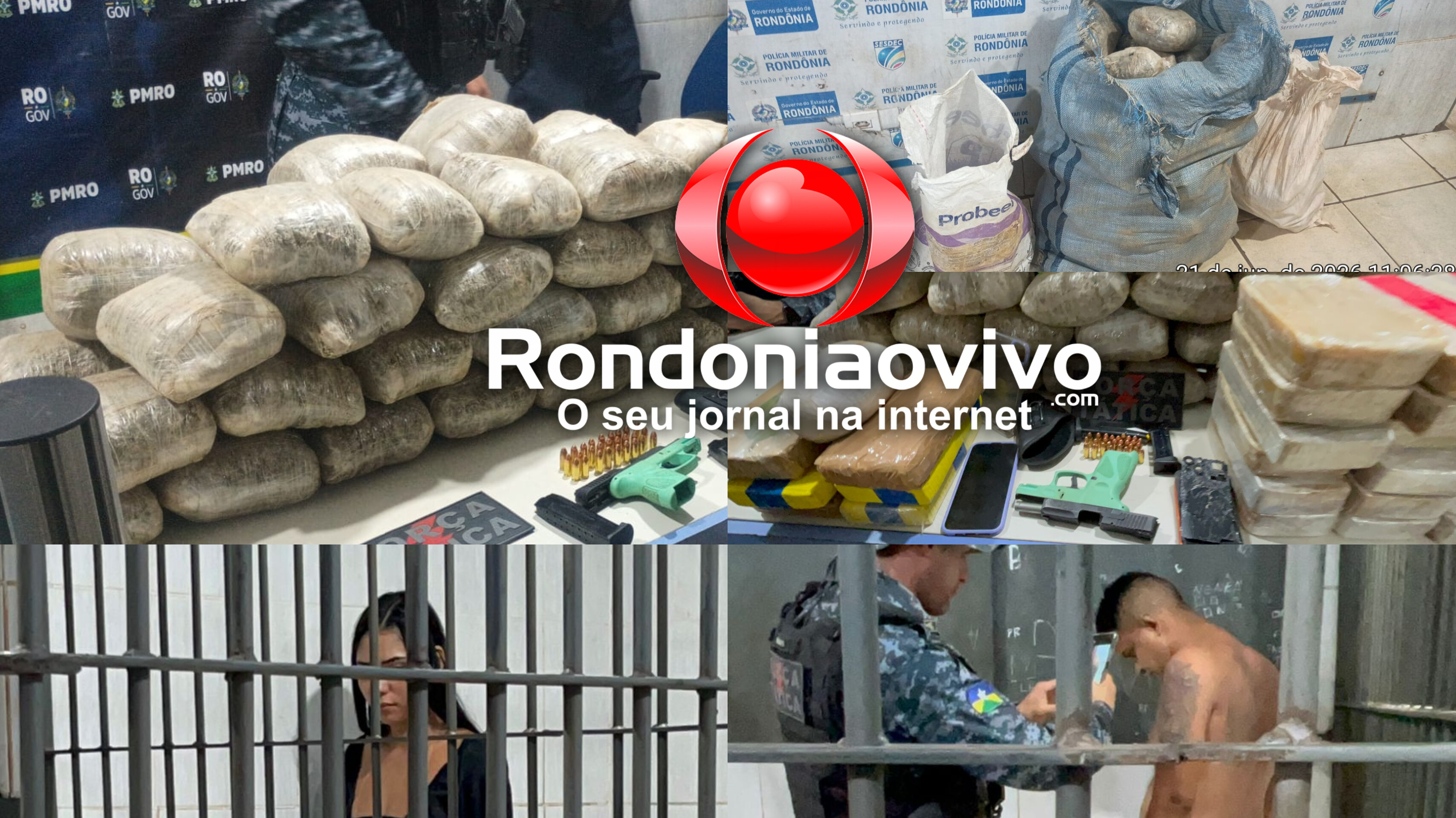 OPERAÇÃO FARO: Casal é preso com 82 kg de drogas e pistola na BR-364
