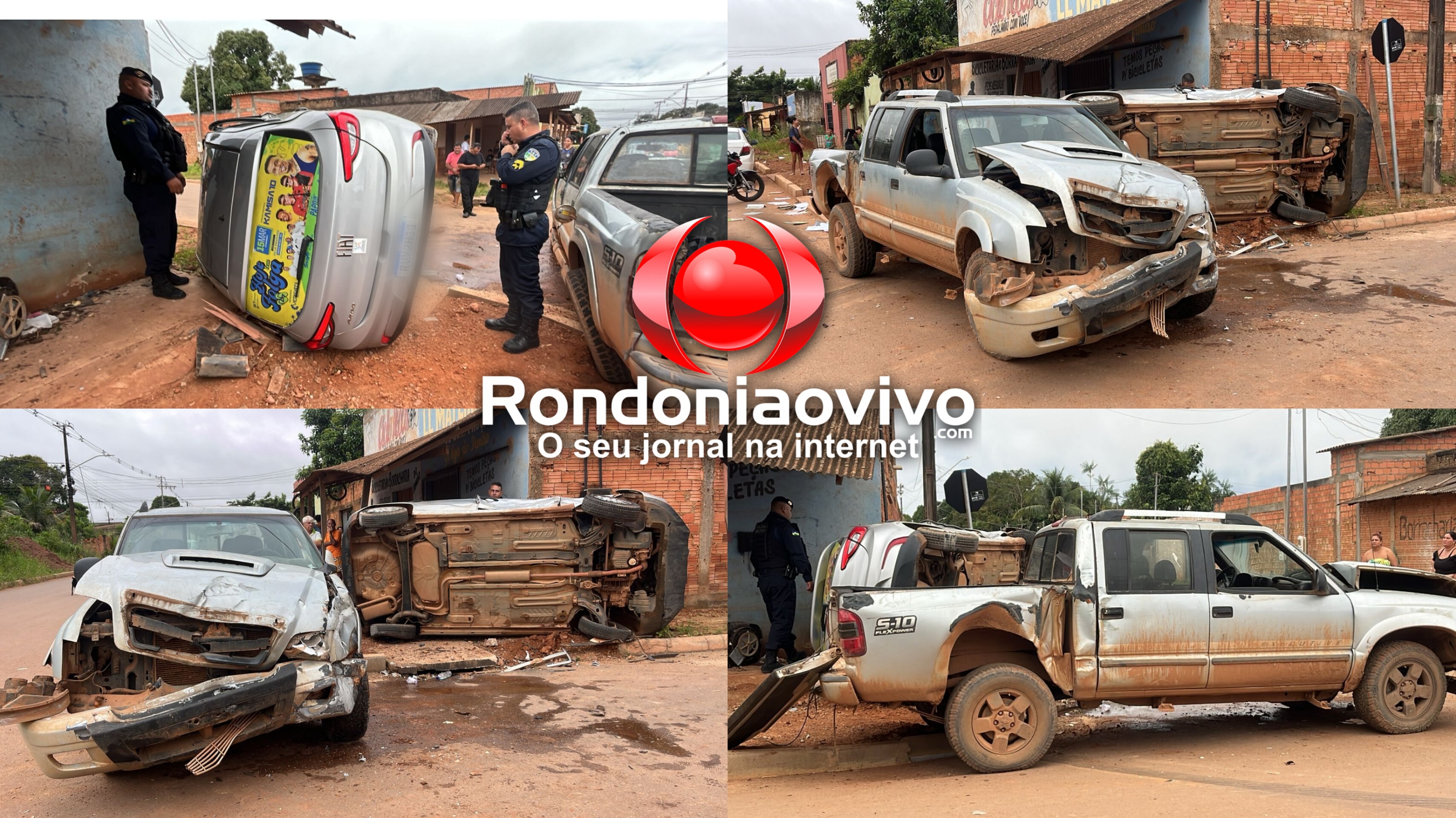 VÍDEO: Capotamento de dois veículos deixa mulher com traumatismo craniano