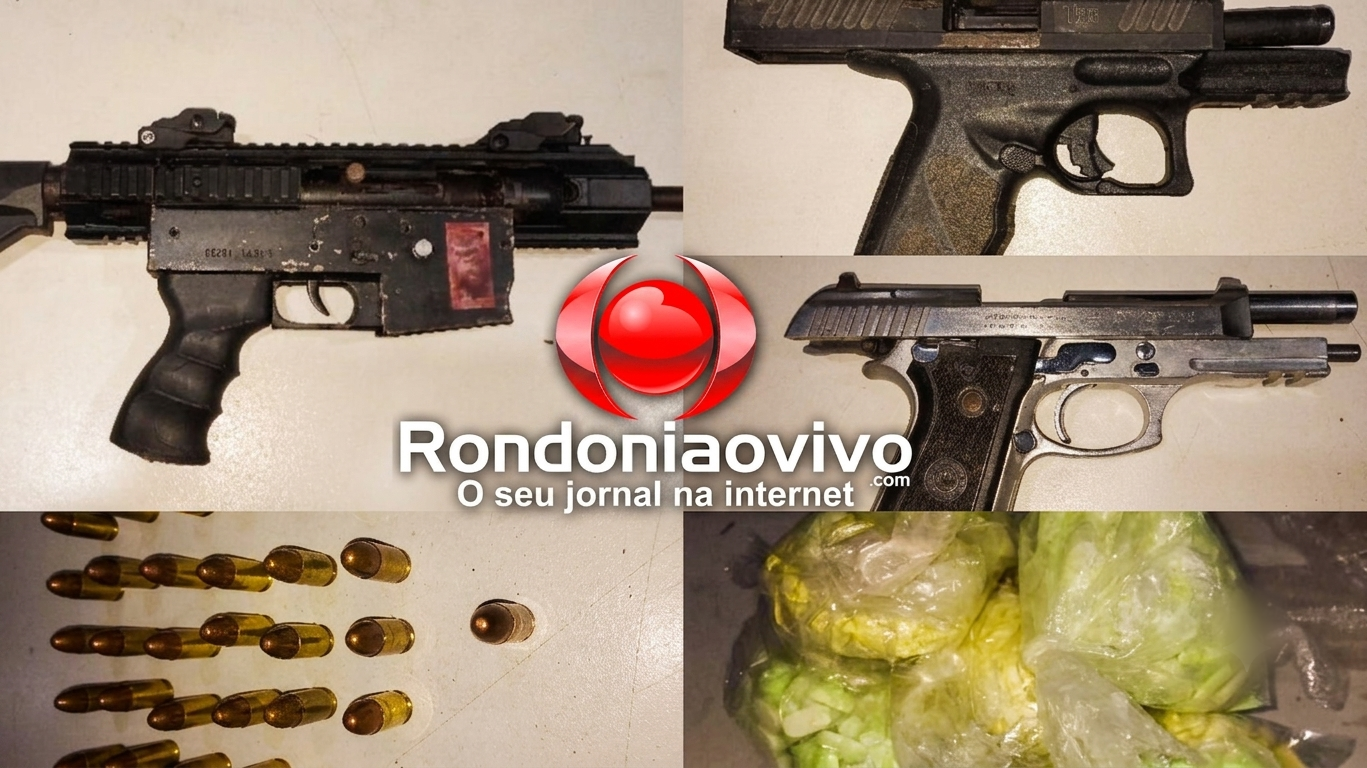 METRALHADORA: Operação Maximus desarticula depósito clandestino de armas e drogas na capital