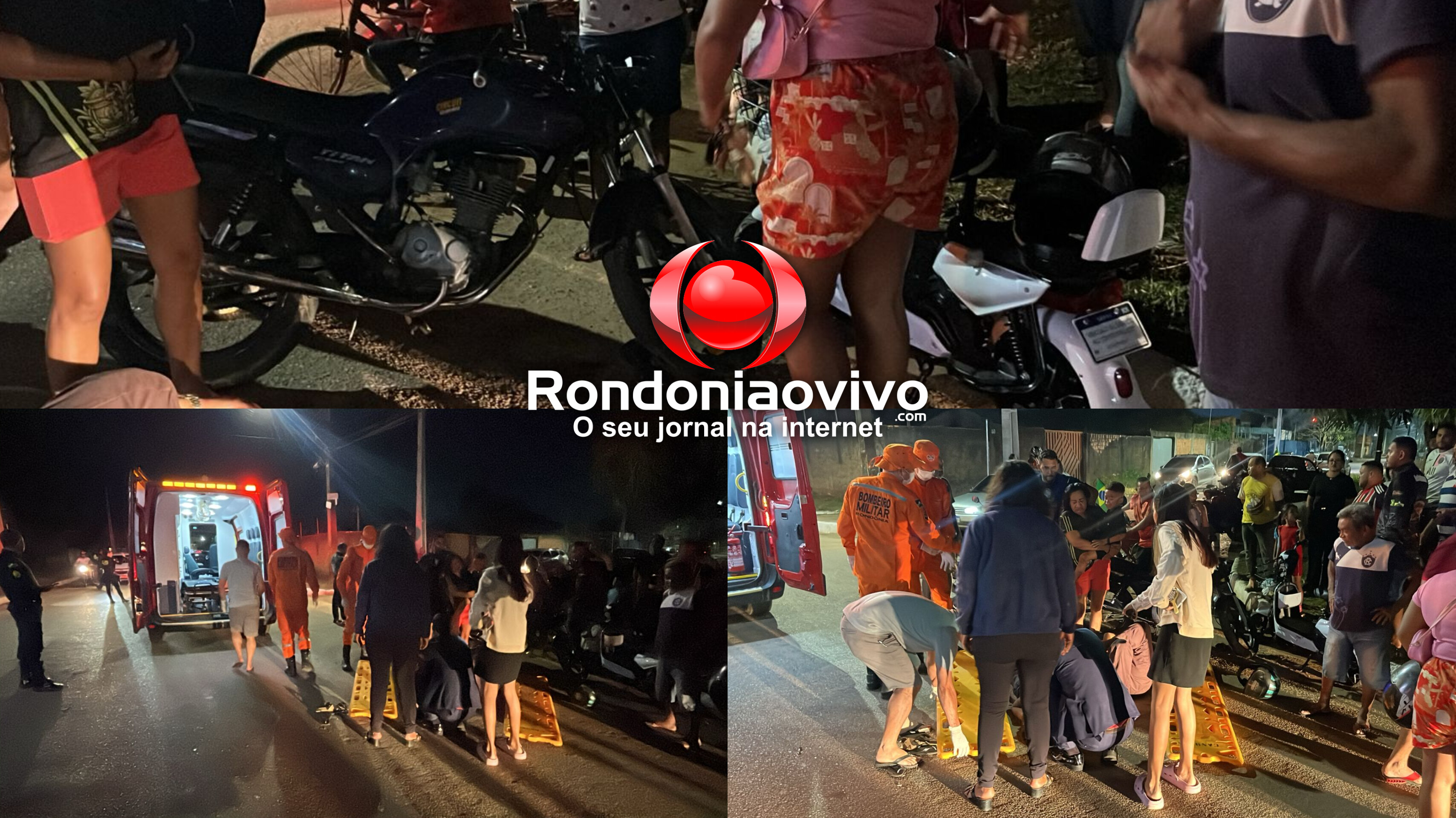 URGENTE: Quatro pessoas ficam feridas em acidente, crianças estão entre as vítimas