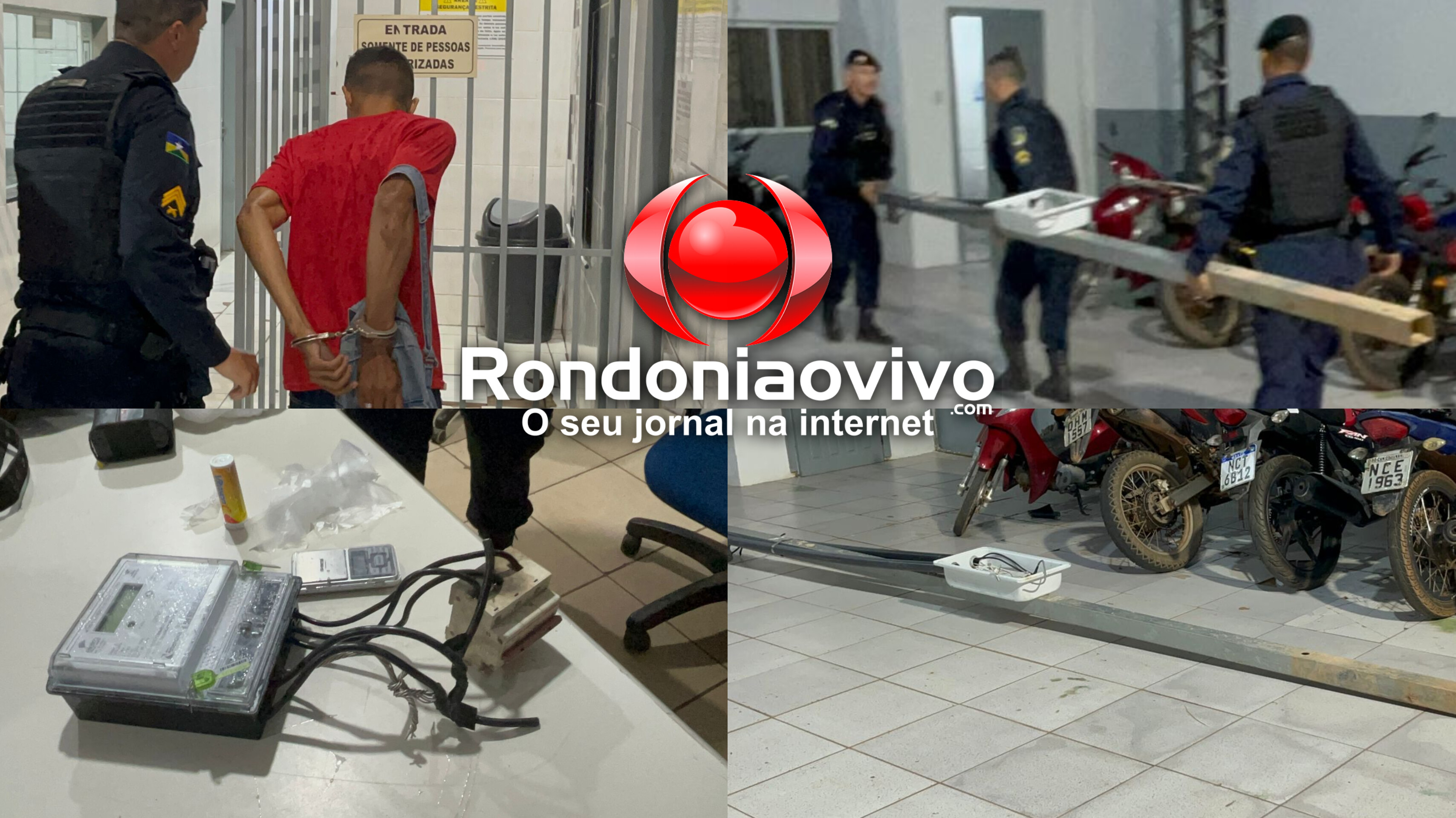 NO FLAGRA: Apenado é preso em policlínica após PM encontrar poste furtado