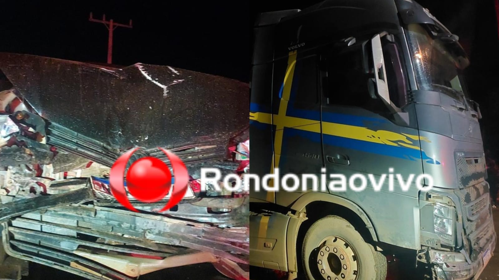 ESTRADA DA PENAL: Batida entre carreta e carro deixa mulher ferida