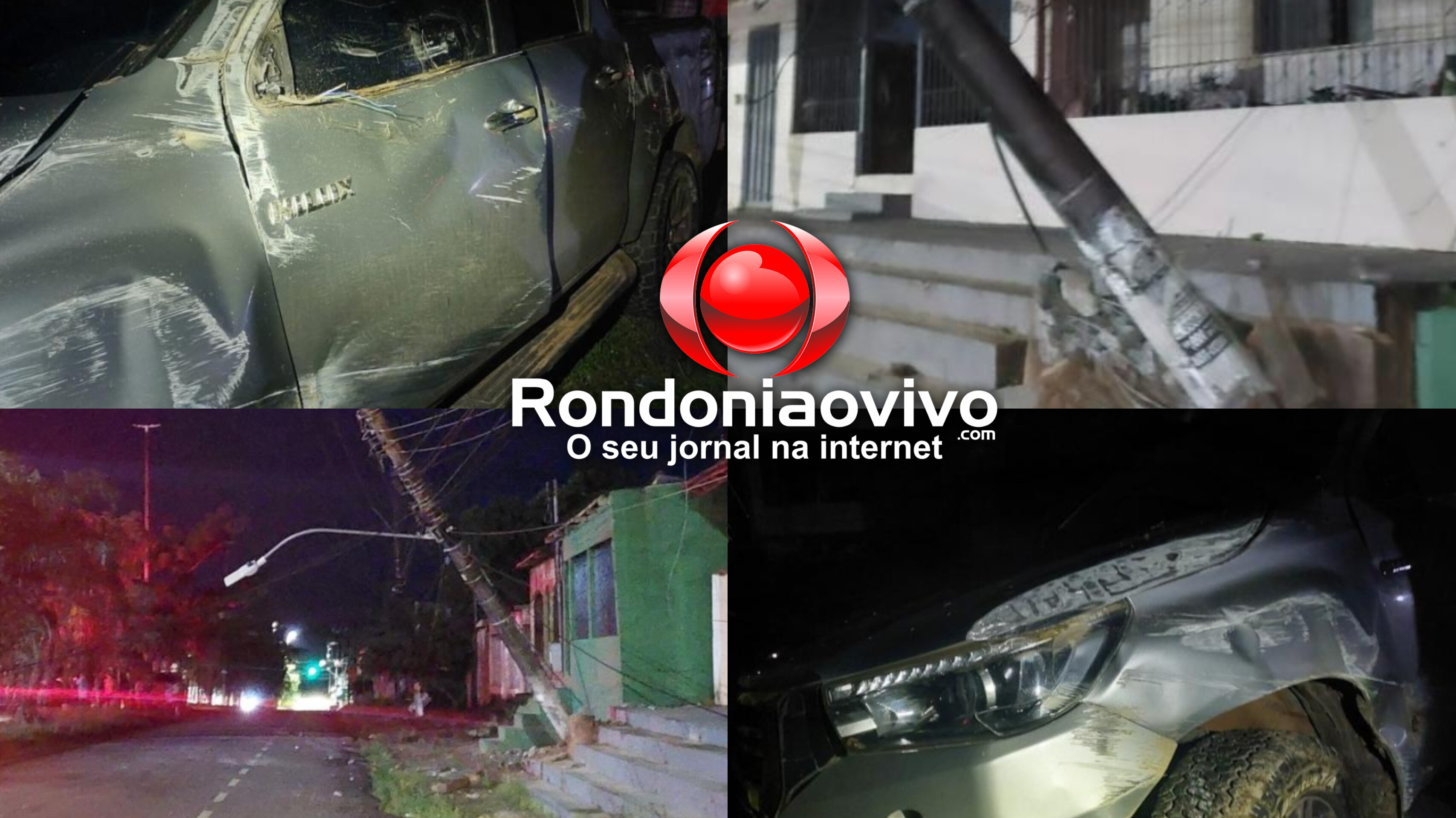 TENTOU FUGIR: Advogado é preso por embriaguez após colidir Hilux contra carro e poste 