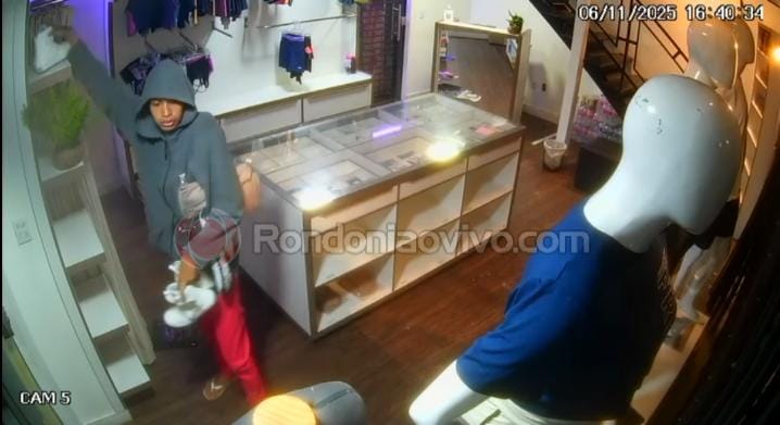 VÍDEO: Casal é flagrado fazendo arrastão em academia de musculação 