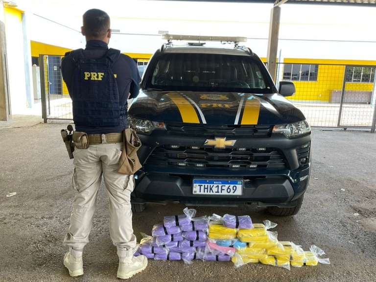 TRÁFICO DE DROGAS: PRF em Rondônia apreende mais de 30 kg de entorpecentes na BR-364
