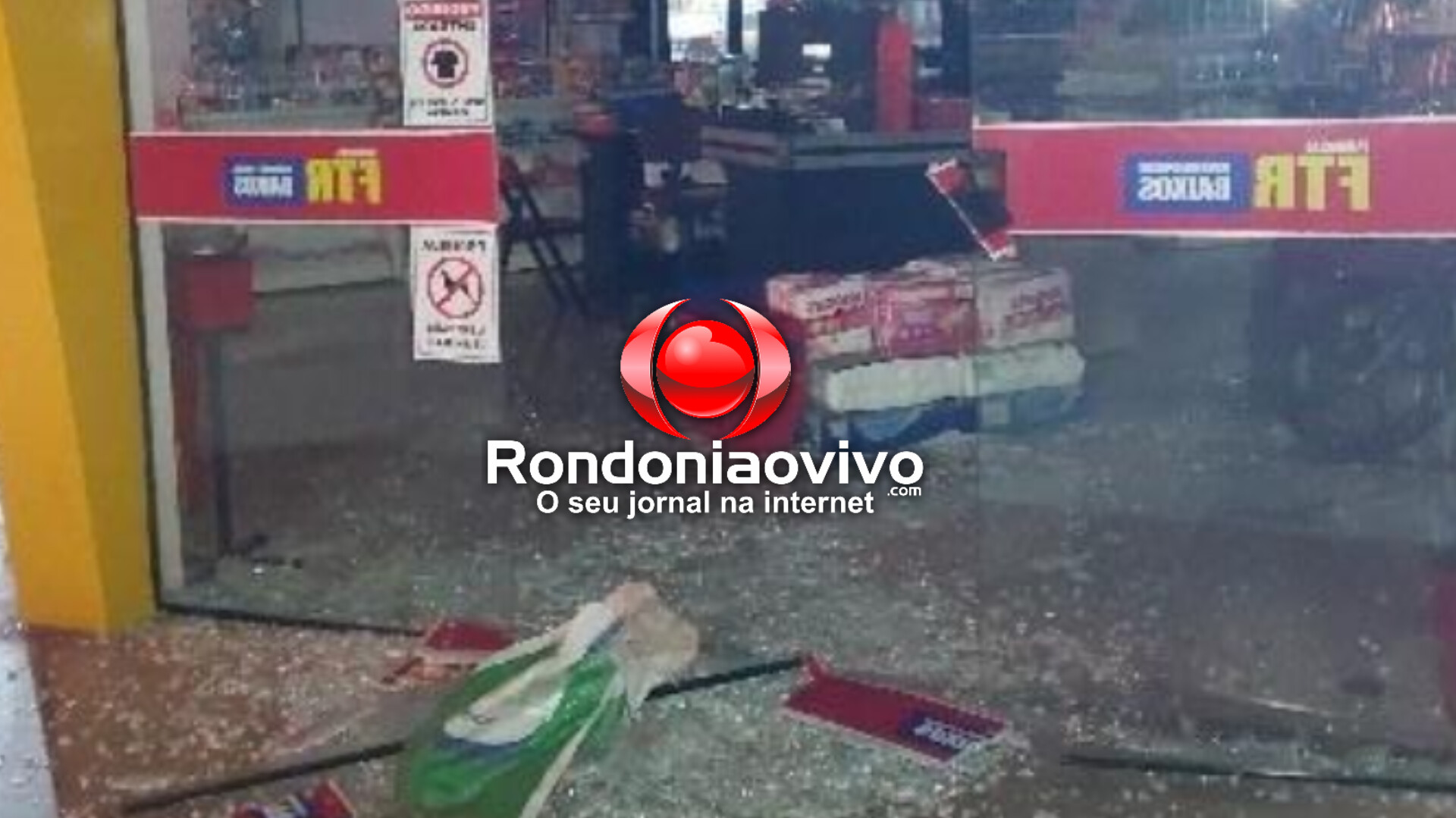 ARROMBAMENTO: Farmácia FTR é alvo da criminalidade durante a madrugada