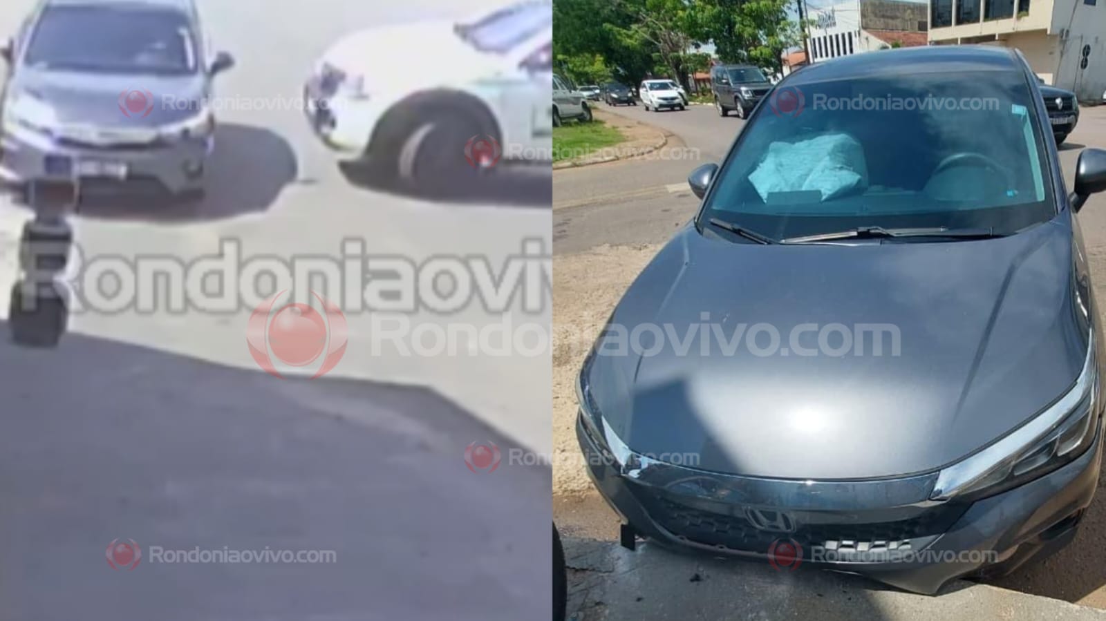 VÍDEO: Motorista de veículo oficial foge após causar acidente e deixar mulher ferida 