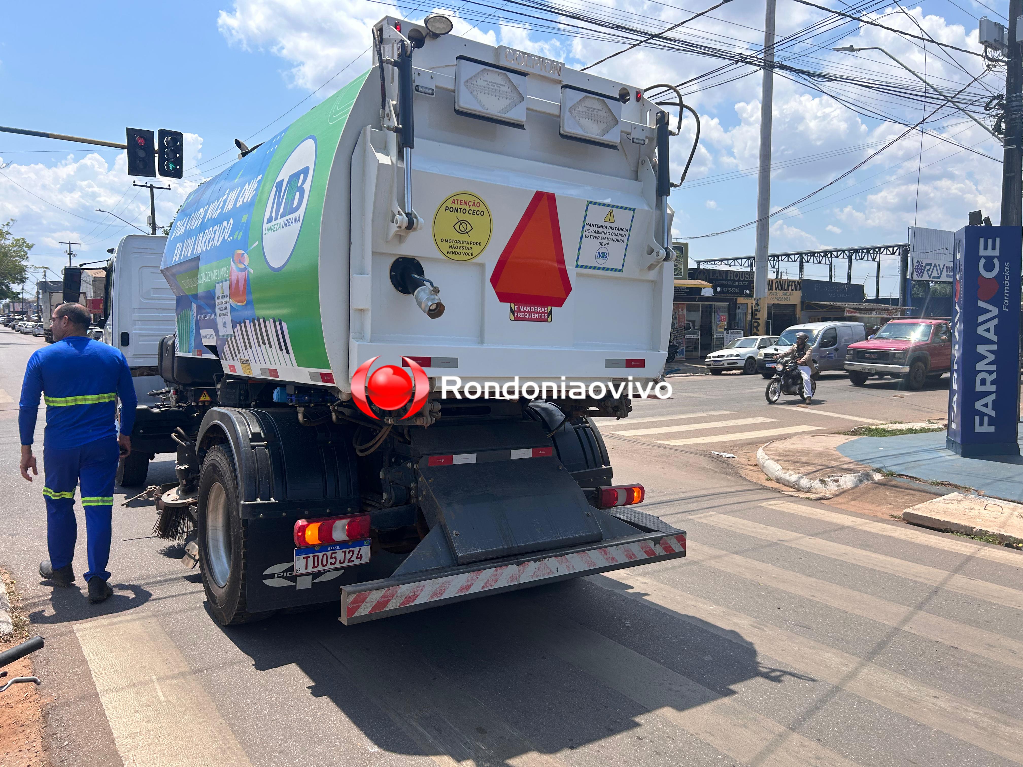 VÍDEO: Ciclista sofre fratura em acidente envolvendo caminhão