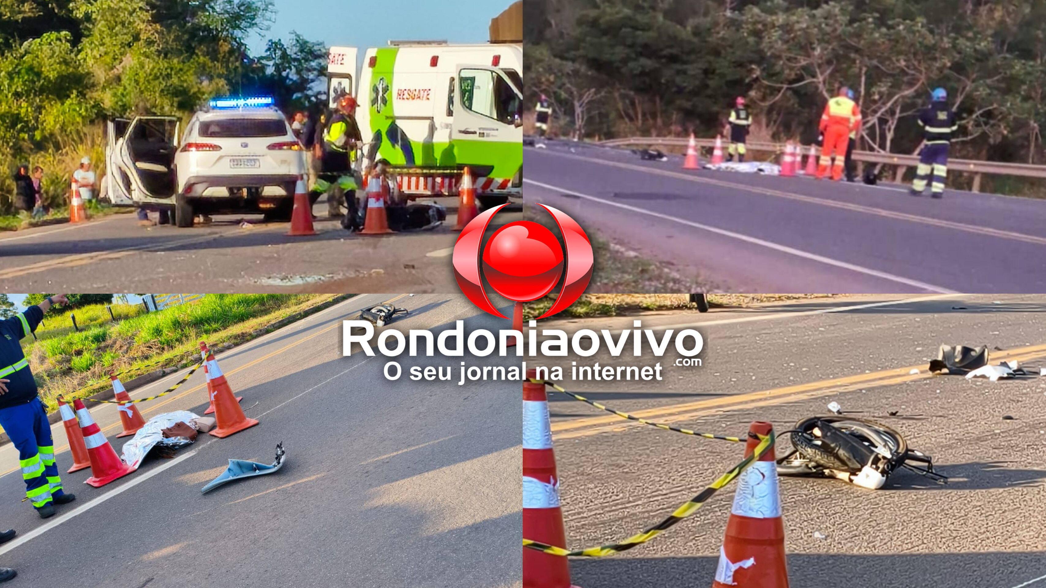 TRÁGICO: Mulher morre e duas pessoas ficam feridas em acidente na BR-364
