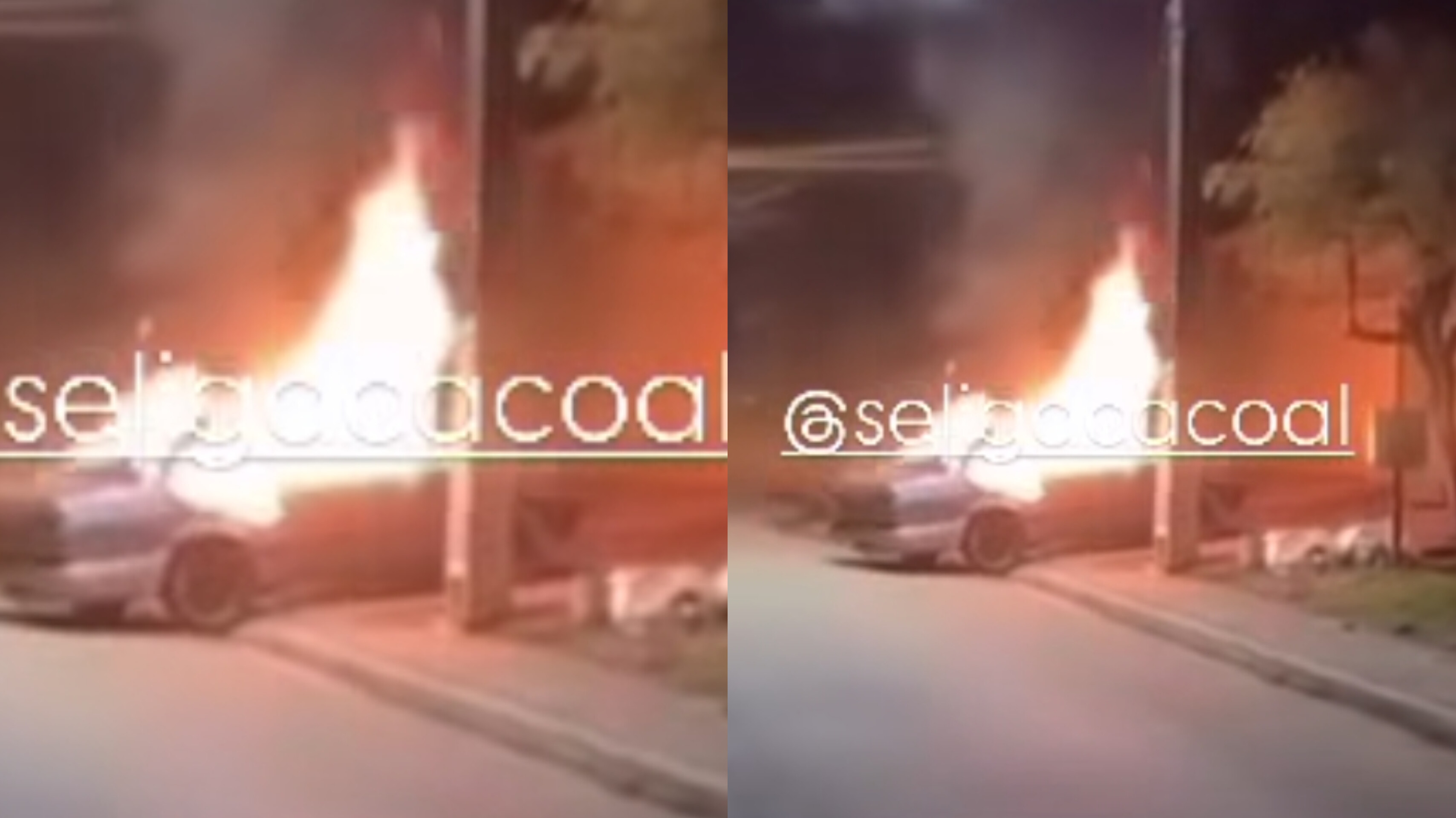 VÍDEO: Carro de ex-vereador é completamente destruído por incêndio