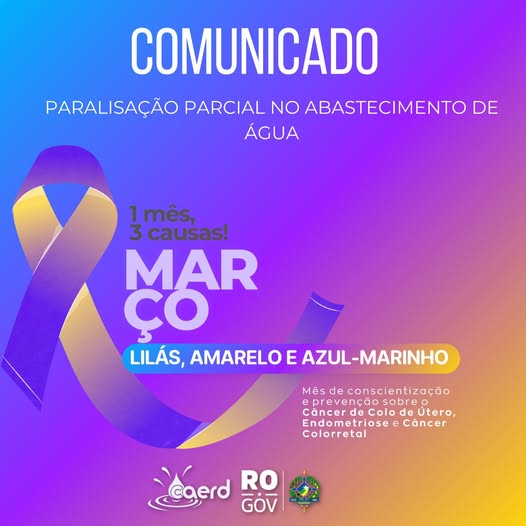 JI-PARANÁ: Caerd fará manutenção na rede de água neste sábado (29)