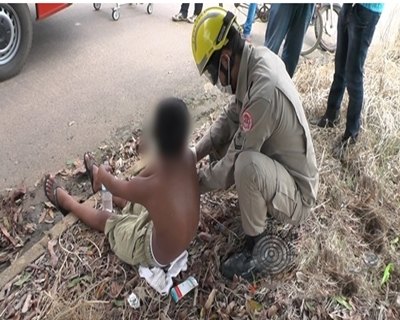 Criança fica ferida ao ser atropelada na Av. Quatro Cachoeiras