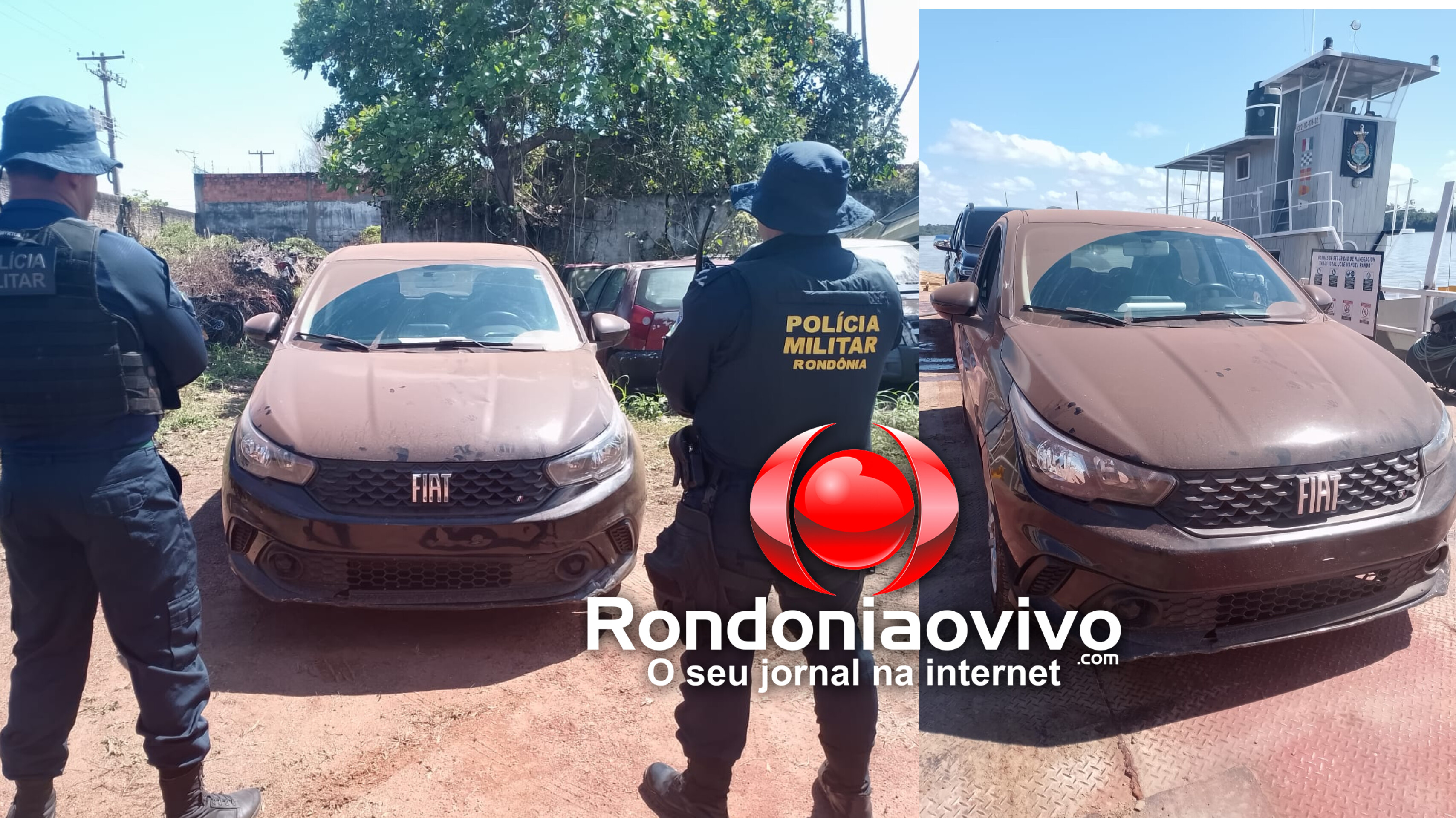 AÇÃO INTEGRADA: Carro de app roubado no Acre é recuperado na Bolívia com apoio da polícia de RO