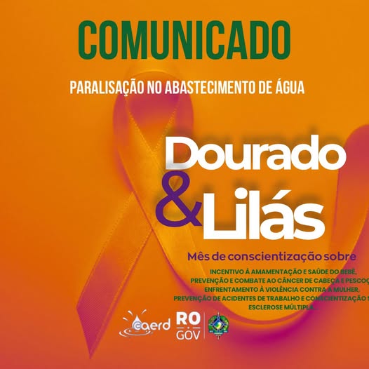 URUPÁ: Caerd interrompe abastecimento para manutenção emergencial 