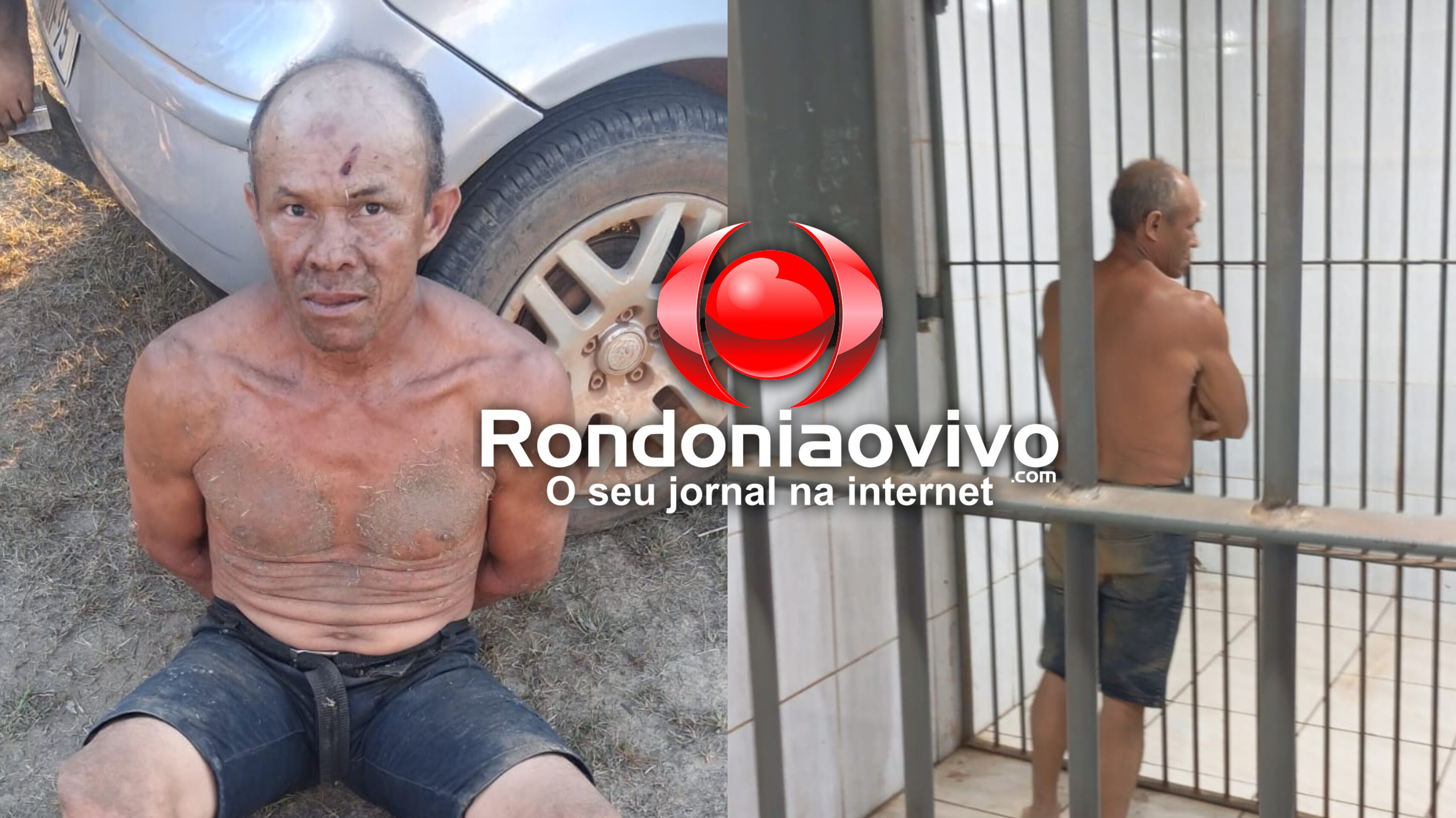 VÍDEO: Homem é amarrado por populares e preso pela PM após tentar matar esposa na BR