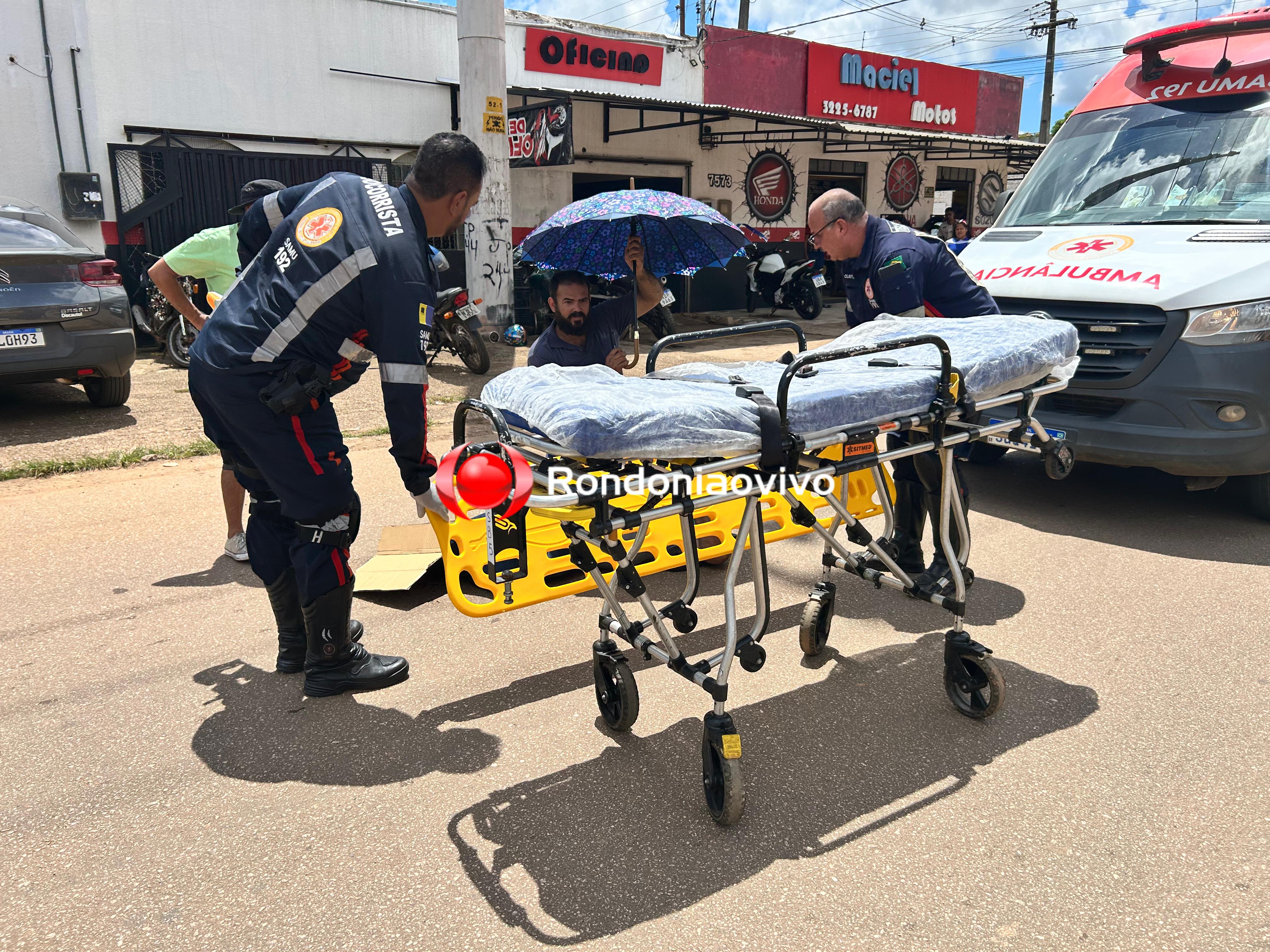 VÍDEO: Motociclista foge após provocar grave acidente em avenida movimentada