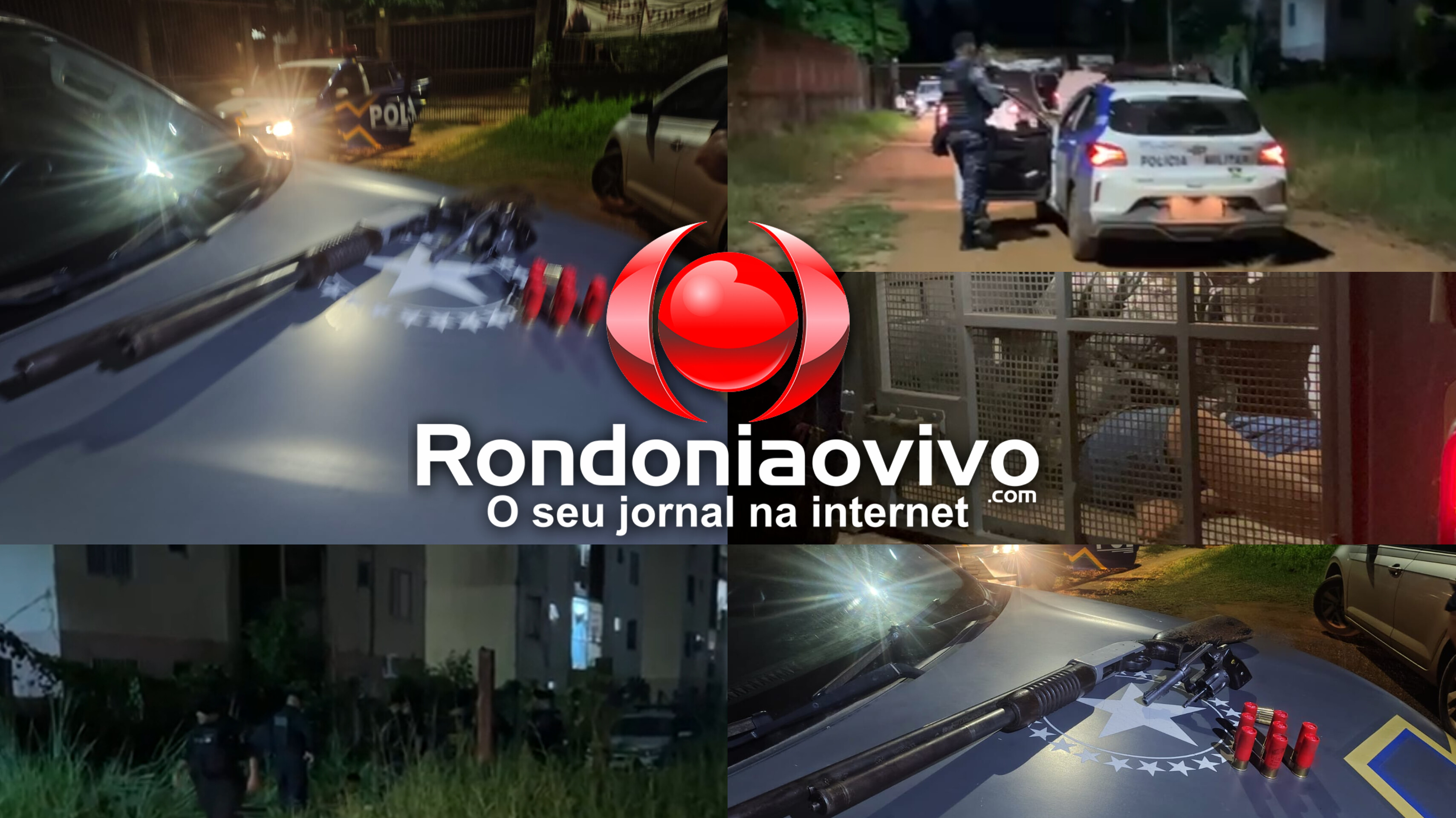 URGENTE: Perseguição e tiroteio terminam com cinco presos e armas apreendidas na capital